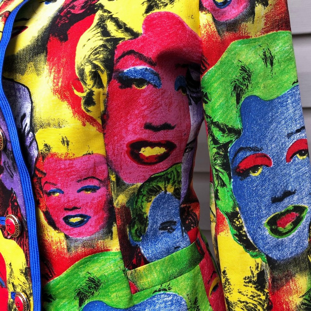 VERSACE 1991 Andy Warhol Marilyn Monroe Suit Set - Picture 12 of 14